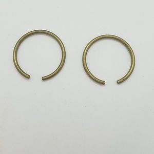 8g brass captive hoops